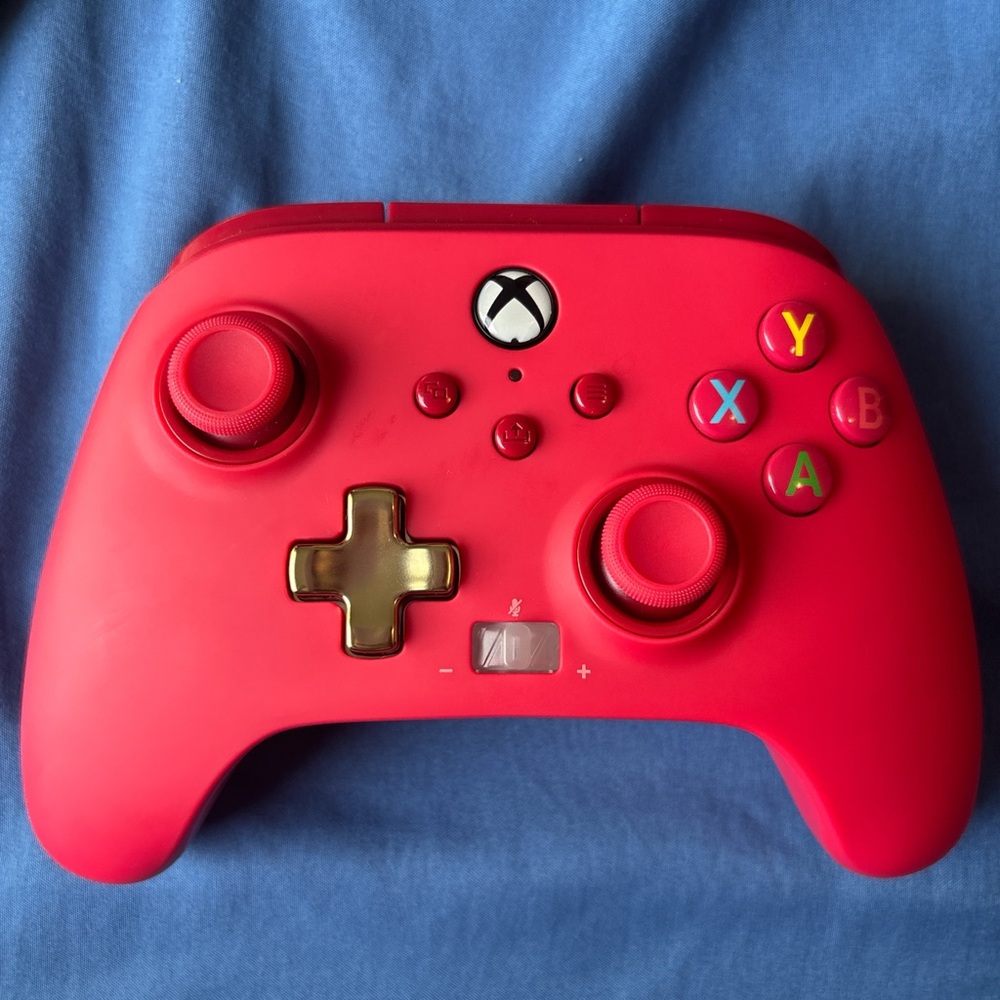 Red Xbox Wireless Controller with Ergonomic Design